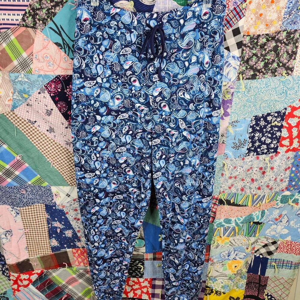 Cuddl Duds Paisley Lounge Pants Drawstring Waist Smart Comfort 3X